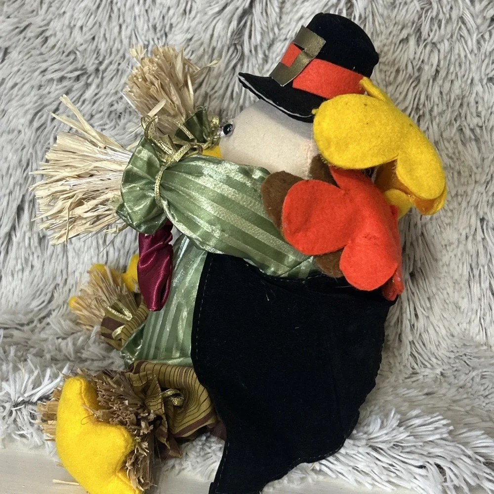 (2) Turkey Creative Design LTD Fiber Optic Sitting Tom Thanksgiving Decor Works